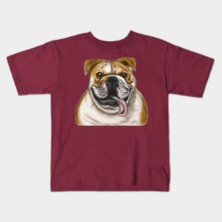 Smiling Bulldog Kids T-Shirt